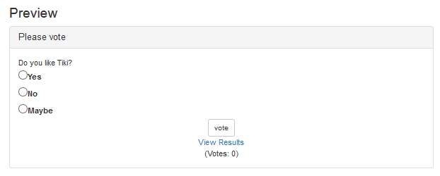 Poll preview
