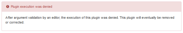 Plugin Denied