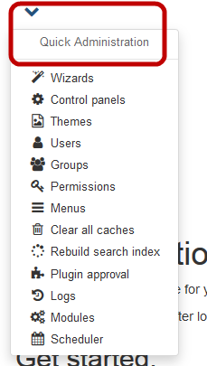 Quick Administration module